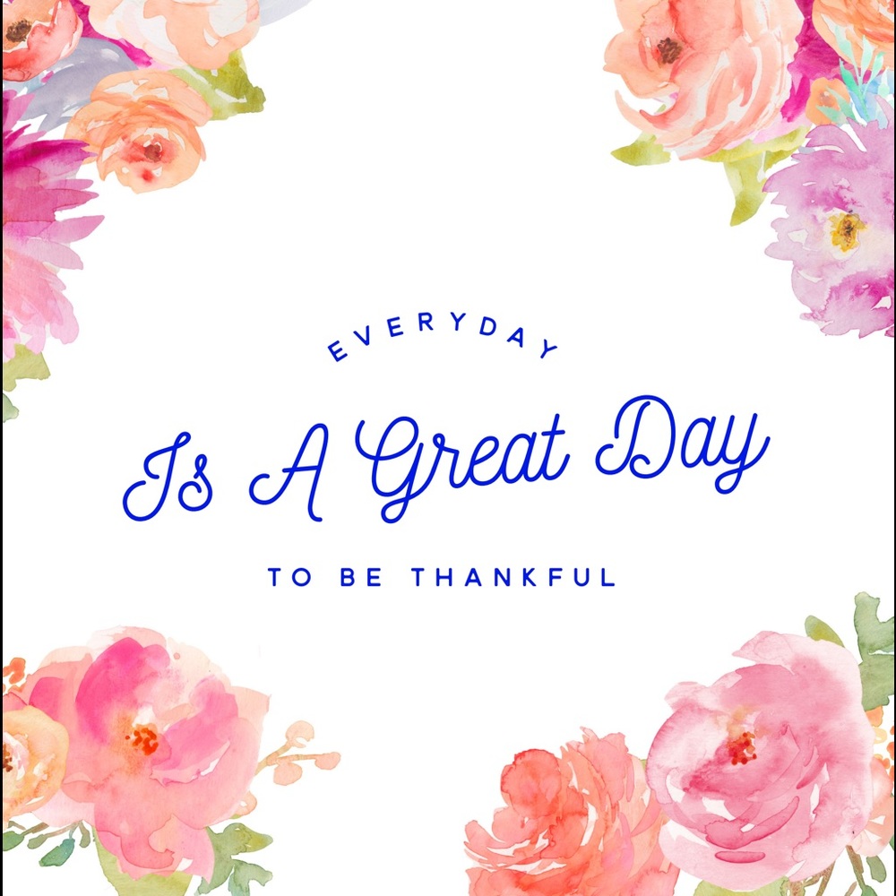 Be thankful 😊